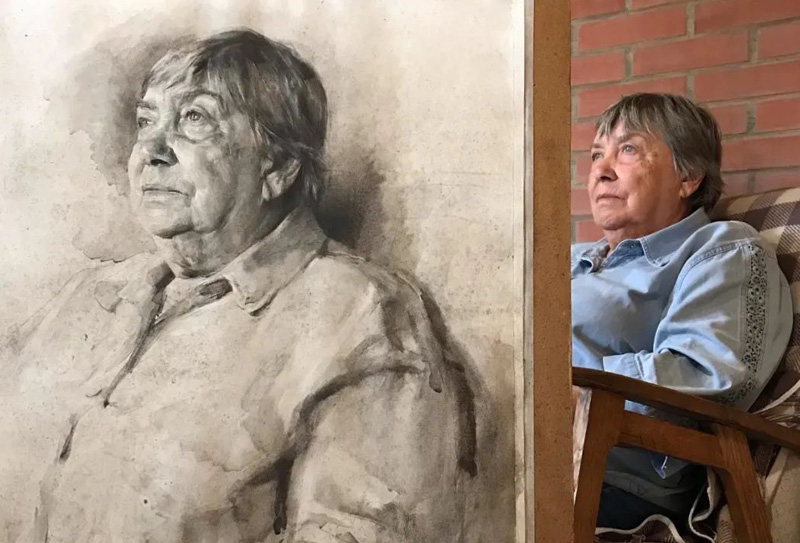 俄羅斯90后畫家伊凡·洛根諾夫，素描作品欣賞